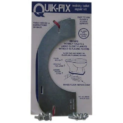 Aqua-Dynamic Quik Fix Toilet Repair Kit - Heavy Gauge Plated Steel - Wobbly Fix - Screws Included