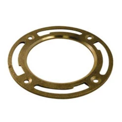 Aqua-Dynamic Light-Pattern Floor Closet Flange - Brass - Bronze Finish - 4-in Inner Dia X 7-in Outer Dia X 7-in W