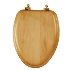 Mayfair Natural Reflections Toilet Seat - Elongated - Wood - Closed Front
