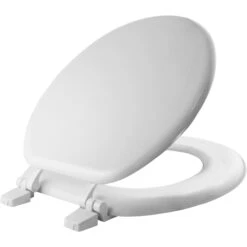 Bemis Mayfair Toilet Seat - Moulded Wood With Enamel Finish - Round - White
