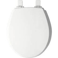 Mayfair Round Toilet Seat - White - Closed Front - Quick Release
