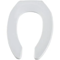 Church White Plastic Elongated Toilet Seat