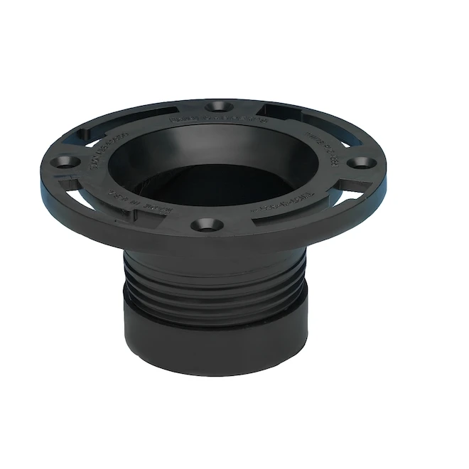 Oatey 4-in Diameter Black ABS Plastic Replacement Flange
