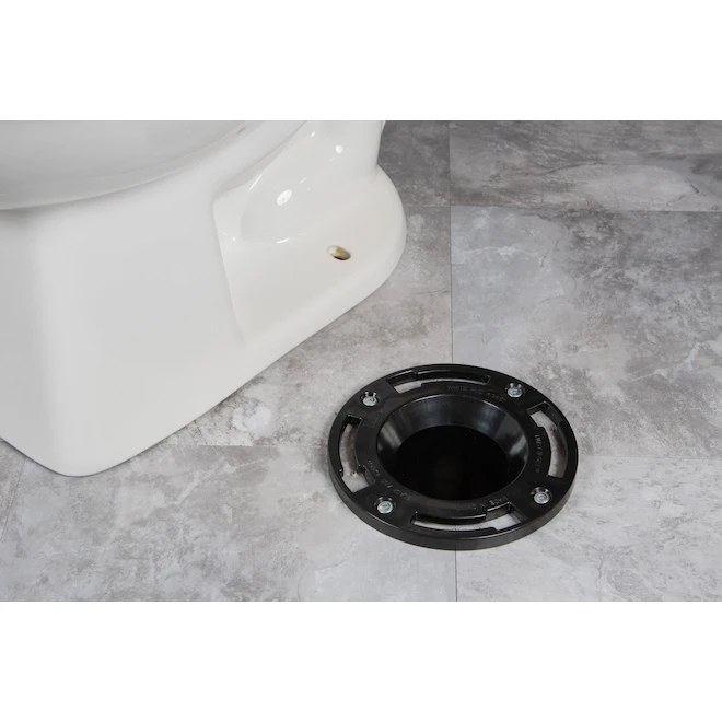 Oatey 4-in Diameter Black ABS Plastic Replacement Flange - Image 2