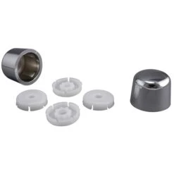 Universal Chrome Toilet Bolt Caps