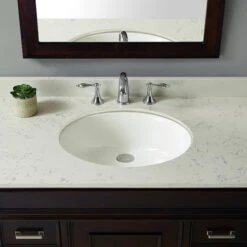 Project Source Under Mounted Sink - Oval - 19.2" X 16.3" X 7.8" - White