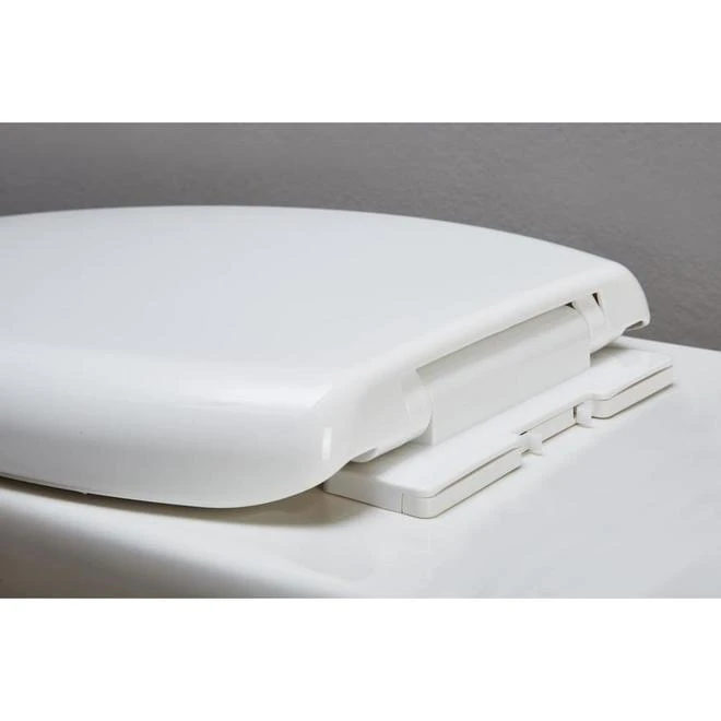 Project Source Elongated Toilet Seat - Plastic 18-in White - Image 2