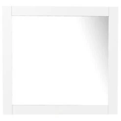 BanoDesign Caru 34-in X 31-in White Square Framed Mirror