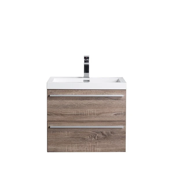 GEF Rosalie 24-in Soft Oak Single Sink Bathroom Vanity With Acrylic Top - Image 5