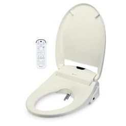 Brondell Swash 1400 Bidet Seat 15.2-in X 20.43-in Biscuit