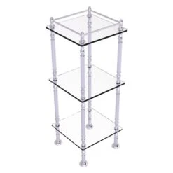 Allied Brass 14-in X 38-in X 14-in Polished Chrome 3-Tier Etagere