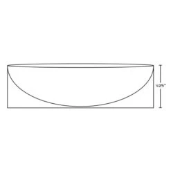 American Imaginations White 19.5-in Rectangular Bathroom Wall-mount Sink With Chrome Hardware