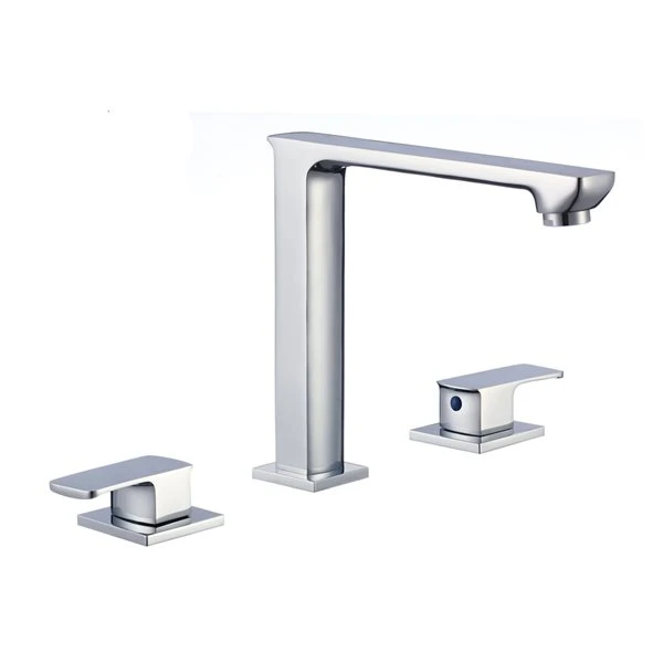 American Imaginations White Ceramic Wall-Mount Square Bathroom Sink With Faucet (17.5-in X 17.5-in)