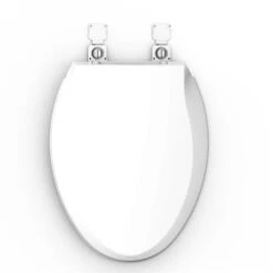 Boyel Living White Elongated Closed Front Toilet Seat
