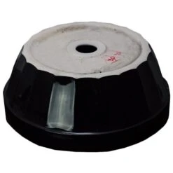 American Imaginations Black And White Round Ceramic Vessel Bathroom Sink (14.09-in X 14.09-in)