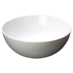 American Imaginations Round White Ceramic Vessel Bathroom Sink (14.09-in X 14.09-in)