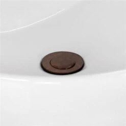 American Imaginations White Ceramic Undermount Rectangular Bathroom Sink With Oil-Rubbed Bronze Drain (13-in X 18-in)