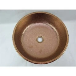 American Imaginations Oil Rubbed Bronze 16.14-in Vessel Round Bathroom Sink With Chrome Hardware