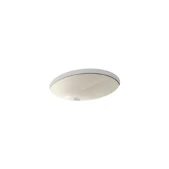 KOHLER Caxton 19.25-in X 16.25-in White Vitreous China Undermount Oval Bathroom Sink With Overflow