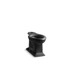 KOHLER Memoirs Comfort Height Black Elongated Chair Height Residential Toilet Bowl