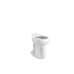 KOHLER Highline Comfort Height White Round Chair Height Residential Toilet Bowl