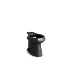 KOHLER Highline Comfort Height Black Compact Elongated Chair Height Residential Toilet Bowl