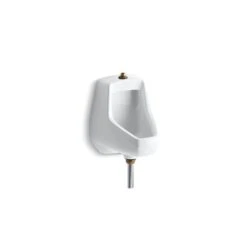 KOHLER Darfield 14-in W X 17.87-in H White Wall Mounted Urinal