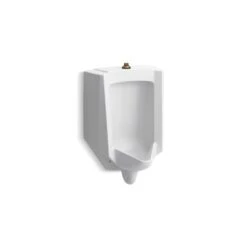KOHLER Bardon 18-in W X 26.87-in H Wall Mounted White Watersense Labelled Urinal