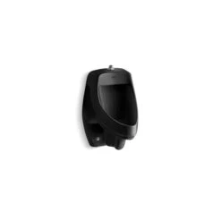 KOHLER Dexter 13.5-in W X 20.37-in H Black Wall Mounted Urinal