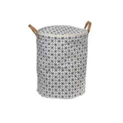 IH Casa Decor Polyester Laundry Hamper With Zipper Lid