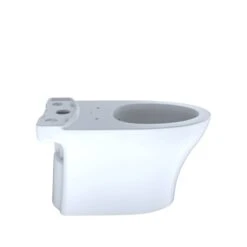 TOTO Aquia IV Cotton White Elongated Universal Height Residential Toilet Bowl
