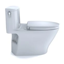 TOTO Nexus Cotton White Watersense Labelled Single Flush Elongated 12-in Rough-in Universal Height Toilet