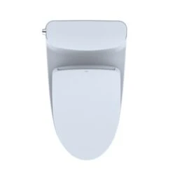 TOTO Nexus Cotton White Watersense Labelled Single Flush Elongated Universal Height 12-in Rough-in Toilet With Bidet