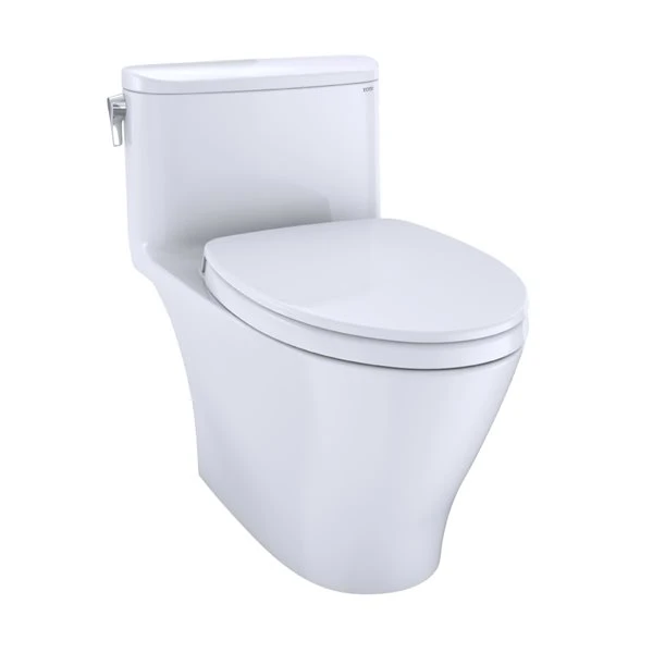 TOTO Nexus Cotton White Watersense Labelled Single Flush Elongated Universal Height 12-in Rough-in Toilet - Image 4