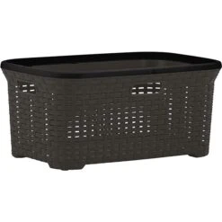 Superio Brand Brown Wicker Laundry Basket