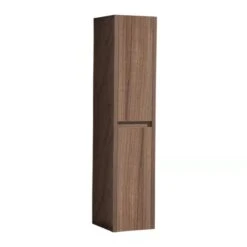 GEF Ember 15.7-in X 66.9-in X 13.8-in Walnut MDF Wall-mount Linen Cabinet