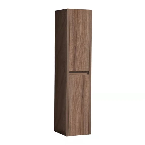 GEF Ember 15.7-in X 66.9-in X 13.8-in Walnut MDF Wall-mount Linen Cabinet