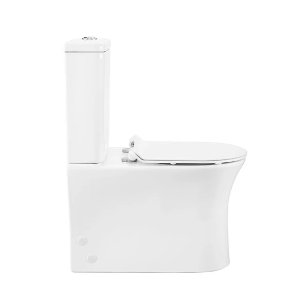 Swiss Madison Calice 2-Piece White Dual Elongated Toilet 12-in Rough-In Size
