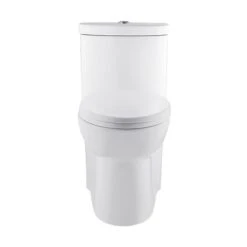 Swiss Madison Sublime White Dual Elongated Toilet 12-in Rough-In Size