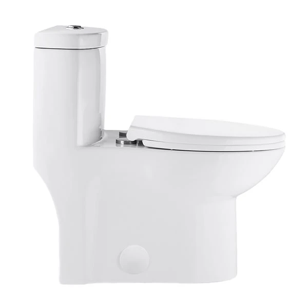 Swiss Madison Sublime White Dual Elongated Toilet 12-in Rough-In Size - Image 2