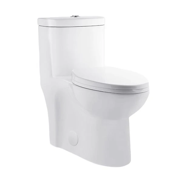 Swiss Madison Sublime White Dual Elongated Toilet 12-in Rough-In Size - Image 5