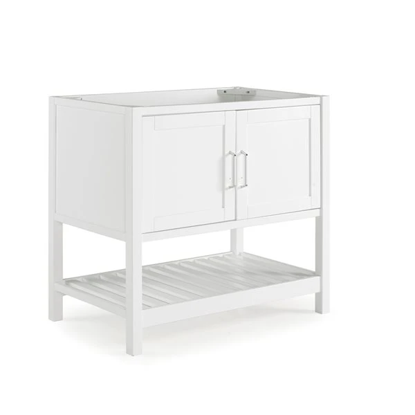 Alaterre Bennett 36-in White Bathroom Vanity Cabinet - Image 2