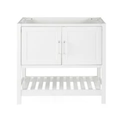 Alaterre Bennett 36-in White Bathroom Vanity Cabinet