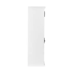 Alaterre Derby 27-in W X 29-in H X 8-in D White Bathroom Wall Cabinet With Open Shelf