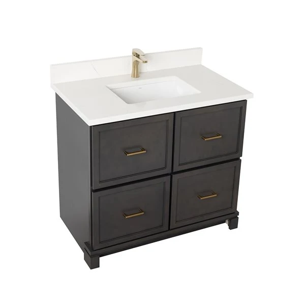 Tenor 36-in Tofino Vanity With Carrera Quartz Top - Image 4