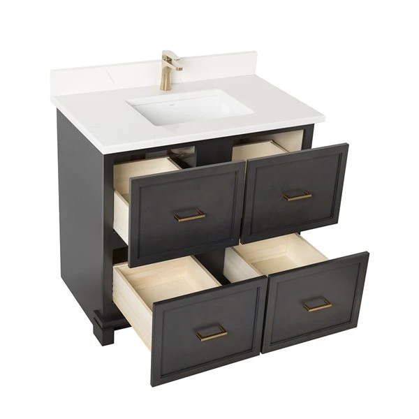 Tenor 36-in Tofino Vanity With Carrera Quartz Top