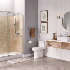 American Standard Cadet White Single Flush Elongated Chair Height 1-Piece Toilet (ADA Compliant)