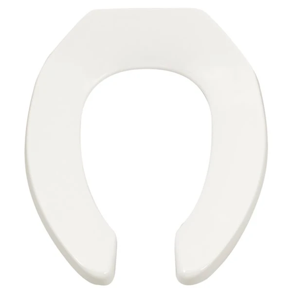 American Standard White Commercial Heavy-Duty Elongated Toilet Seat - Image 2
