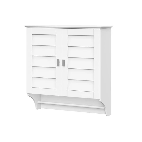 RiverRidge Home Brookfield 23.5-in X 25.19-in X 8.88-in White Bathroom Wall Cabinet - Image 3