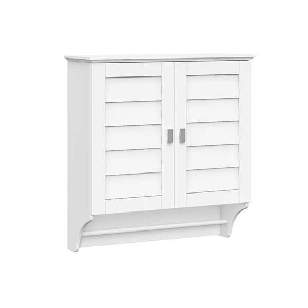 RiverRidge Home Brookfield 23.5-in X 25.19-in X 8.88-in White Bathroom Wall Cabinet - Image 4